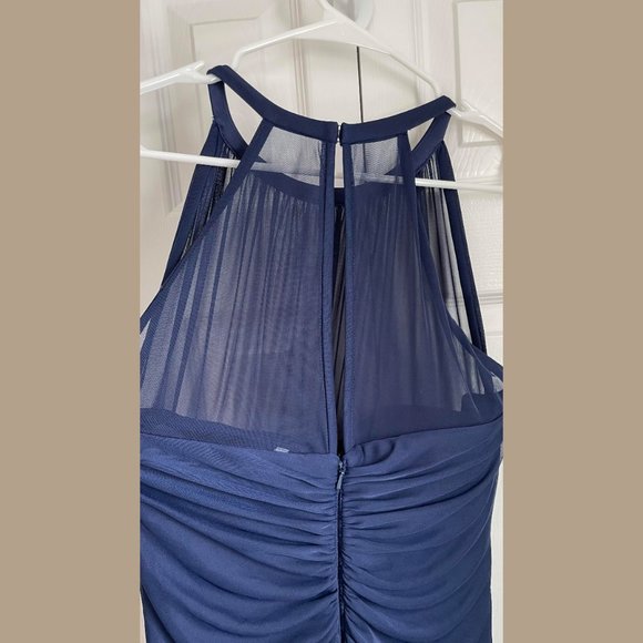 DB Studio Bridesmaids Dress with Illusion Neckline | Marine Size 12 - Picture 10 of 15